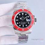Clean Factory Swiss 3135 Rolex Submariner Red Ceramic Bezel Watch 40mm_th.jpg